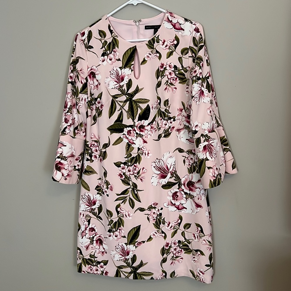 Pink flowered dress